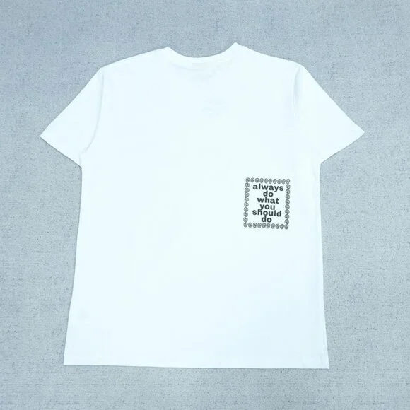 Always White Fun Graphic Short Sleeve T Shirt